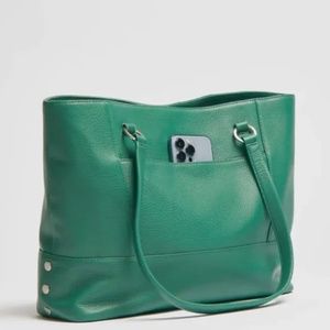NEW Hammitt Andersen Large Green Leather Tote Bag